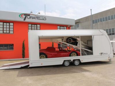 Turatello Autotransporter F35-2-Autos-XL Laner Anhänger