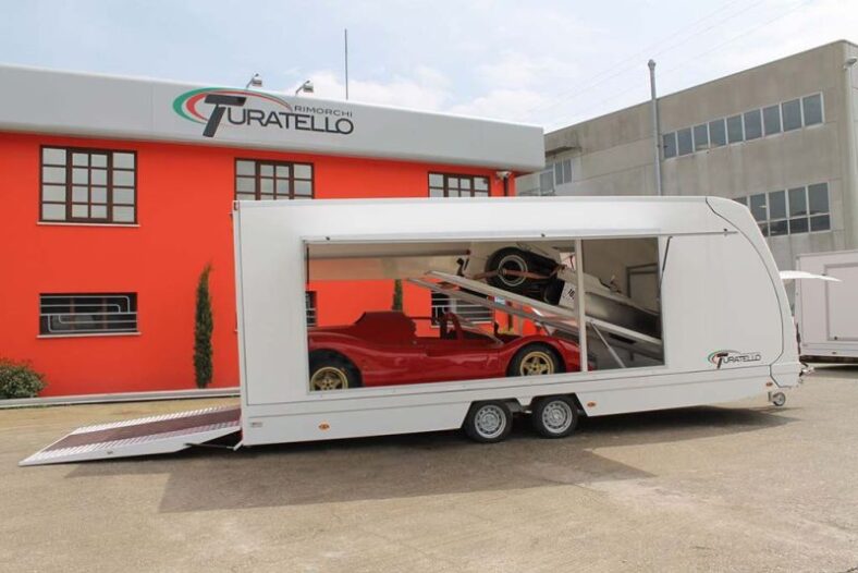 Turatello Autotransporter F35-2-Autos-XL Laner Anhänger