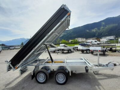 Humbaur Dreiseitenkipper 3500.31 mit Stahlbordwände schwarz Laner Anhänger