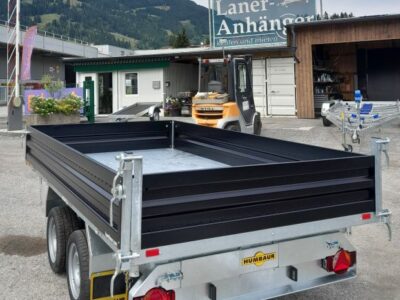 Humbaur Dreiseitenkipper 3500.31 mit Stahlbordwände schwarz Laner Anhänger