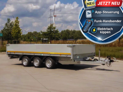 Eduard DSK Dreiachser mit Fernbedienung Laner Anhänger