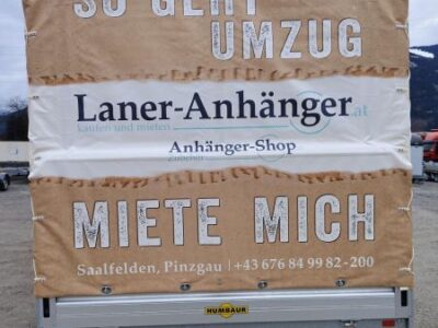 Mietanhänger Humbaur Hochlader inkl. Planenaufbau HN304121 Laner Anhänger