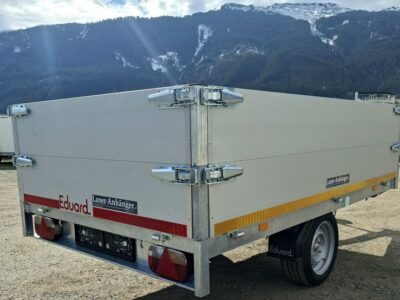 neuwertiger Eduard Hochlader 256x150cm 750kg mit 30cm Aufsatzbordwänden Laner Anhänger