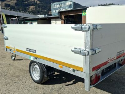 neuwertiger Eduard Hochlader 256x150cm 750kg mit 30cm Aufsatzbordwänden Laner Anhänger