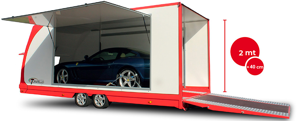 Turatello Motorsport Serie Plus Version Laner Anhänger