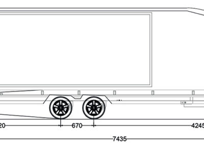 Turatello Motorsport Serie XL Version Laner Anhänger