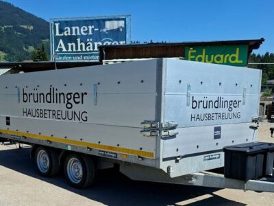 Eduard Hochlader 406x200 mit Aufsatzbordwänden 70cm Laner Anhänger