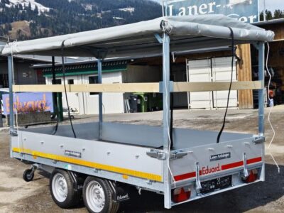 Eduard HL 311 x 160 - 2000kg mit grauem Planenaufbau Laner Anhänger