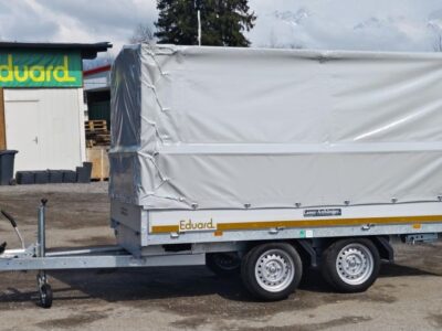 Eduard HL 311 x 160 - 2000kg mit grauem Planenaufbau Laner Anhänger