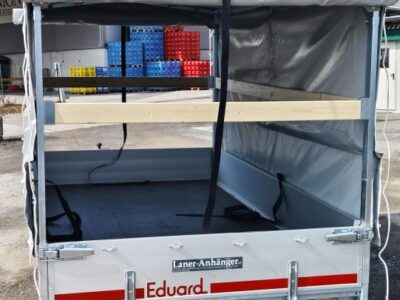 Eduard HL 311 x 160 - 2000kg mit grauem Planenaufbau Laner Anhänger